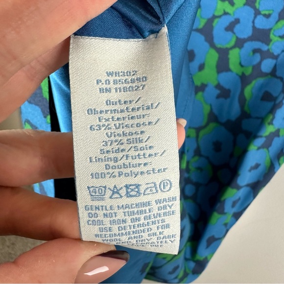 Boden cheetah/ leopard print silk blend dress size 6R - Picture 5 of 5